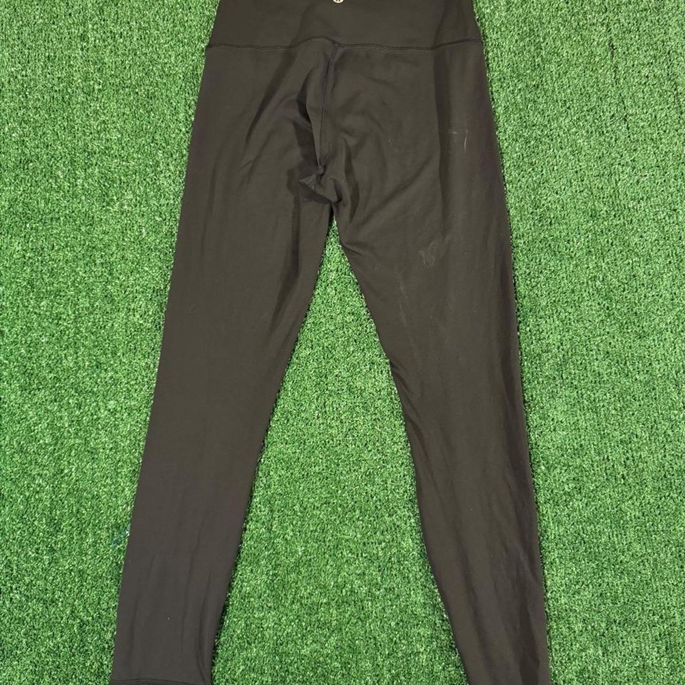 Lululemon Womens Black High Rise Leggings Size 10 Athleisure Yoga Pants 0269